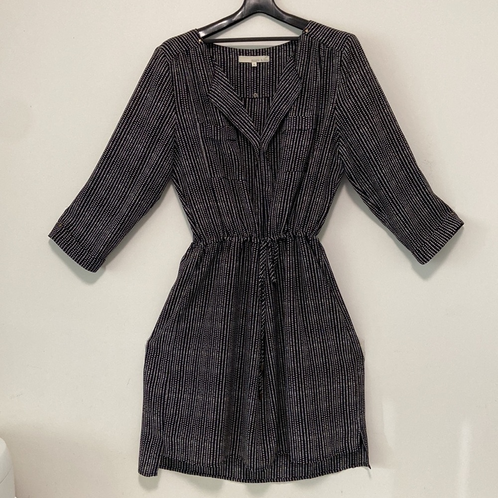 Monk & Lou  Black and White Sheath dress
